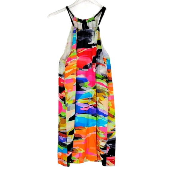 Trina Turk Dresses & Skirts - Trina Turk Multi Silk Printed Halter Neck Dress